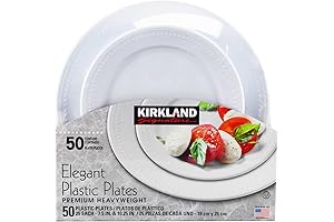 Kirkland Signature's Fine Plastic Plate Set for Upscale Dining