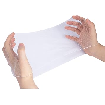 WeKen 100PCS Of Hairnets Invisible Elastic Edge Mesh 50cm Hair Nets for Women Hair Bun Making Sleeping Ballet Dancer Kitchen Food Service 20 Inches White Bulk Pack 100pcs
