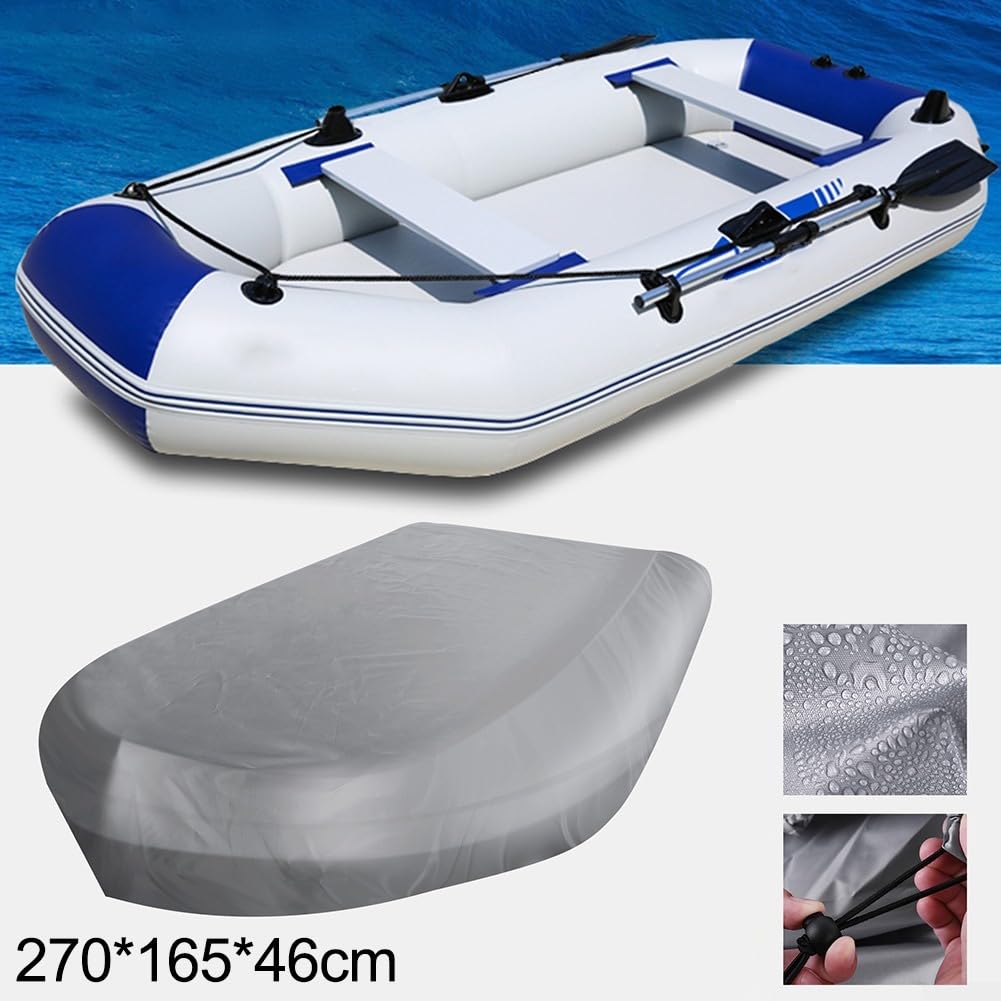 Wasserdichte und sonnenfeste Abdeckung für Schlauchboote aus 210D Oxford Tuch Material (230 x 165 x 46 cm)