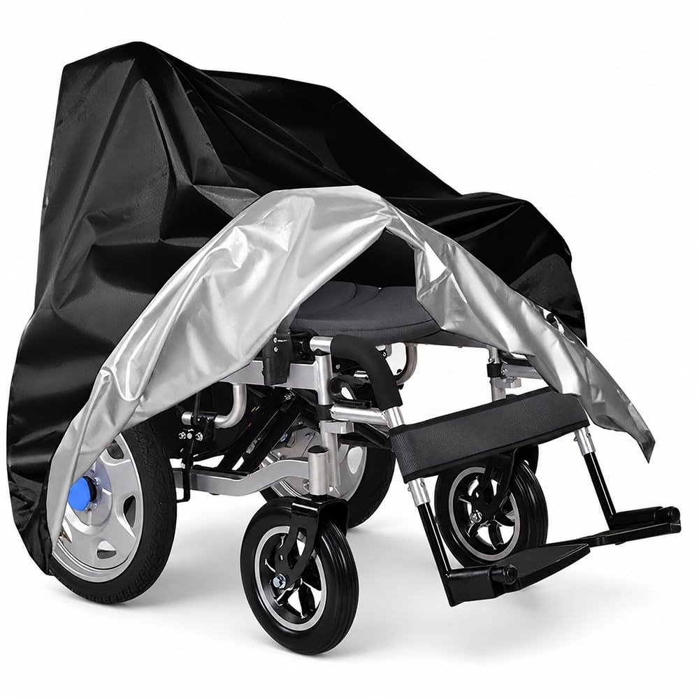 Funda Silla de Ruedas para Chairman Jericho Rigid Standing PowerWheelchair 2016-2025 2026+, Impermeable Oxford 420D Protector Cubierta Exterior Interior UV Antipolvo Cordón Ajustable