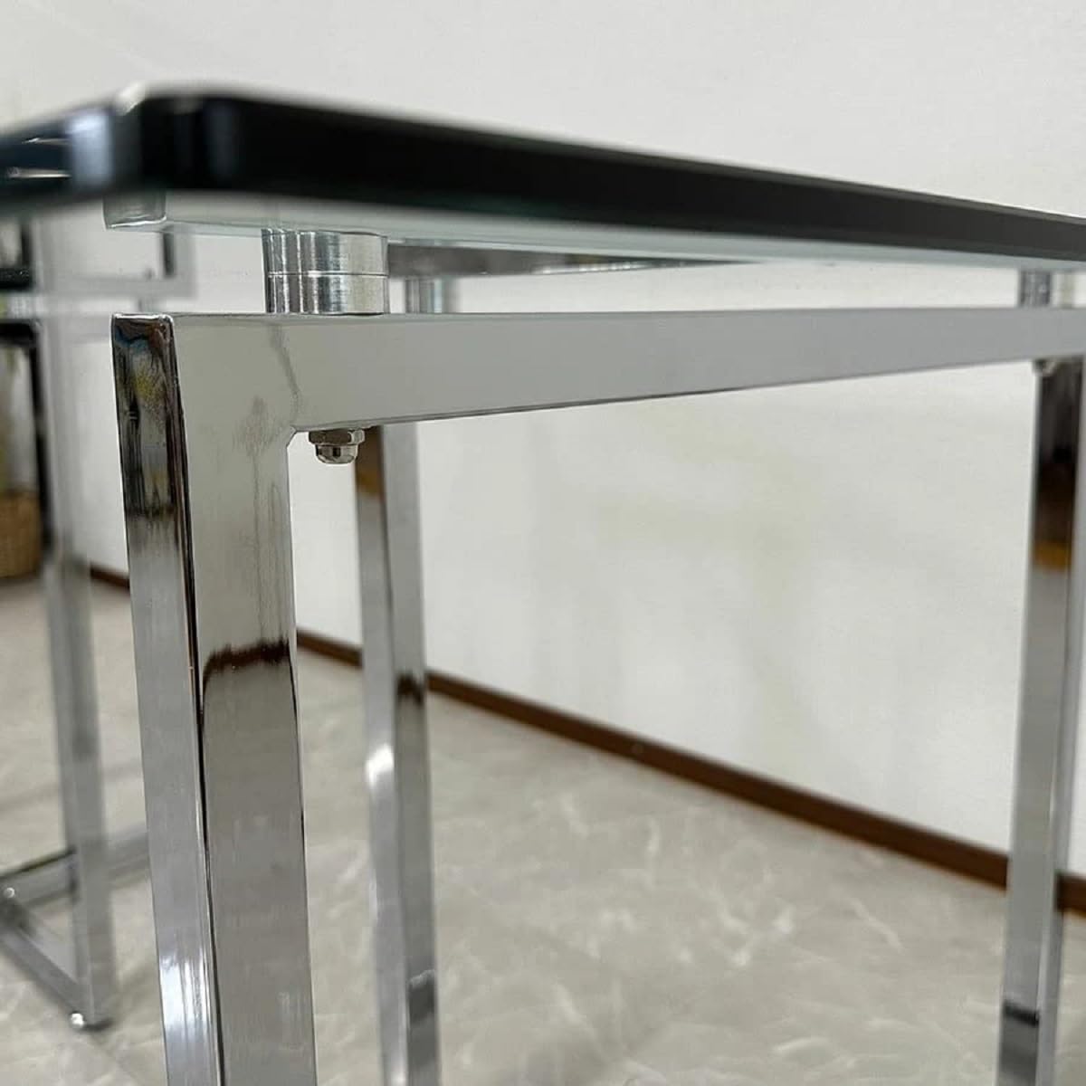 Amazon｜大川家具サンセー ダイニングテーブル クリスタ 140cm ガラス