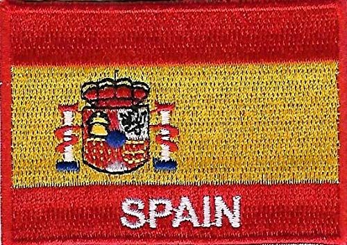 Aranyak Hobby® National Flag of Spain Embroidery Applique Badges Beautiful Flag Collection. Also to use for Outdoor Clothing, Cap, Jackets,Bags and Saree