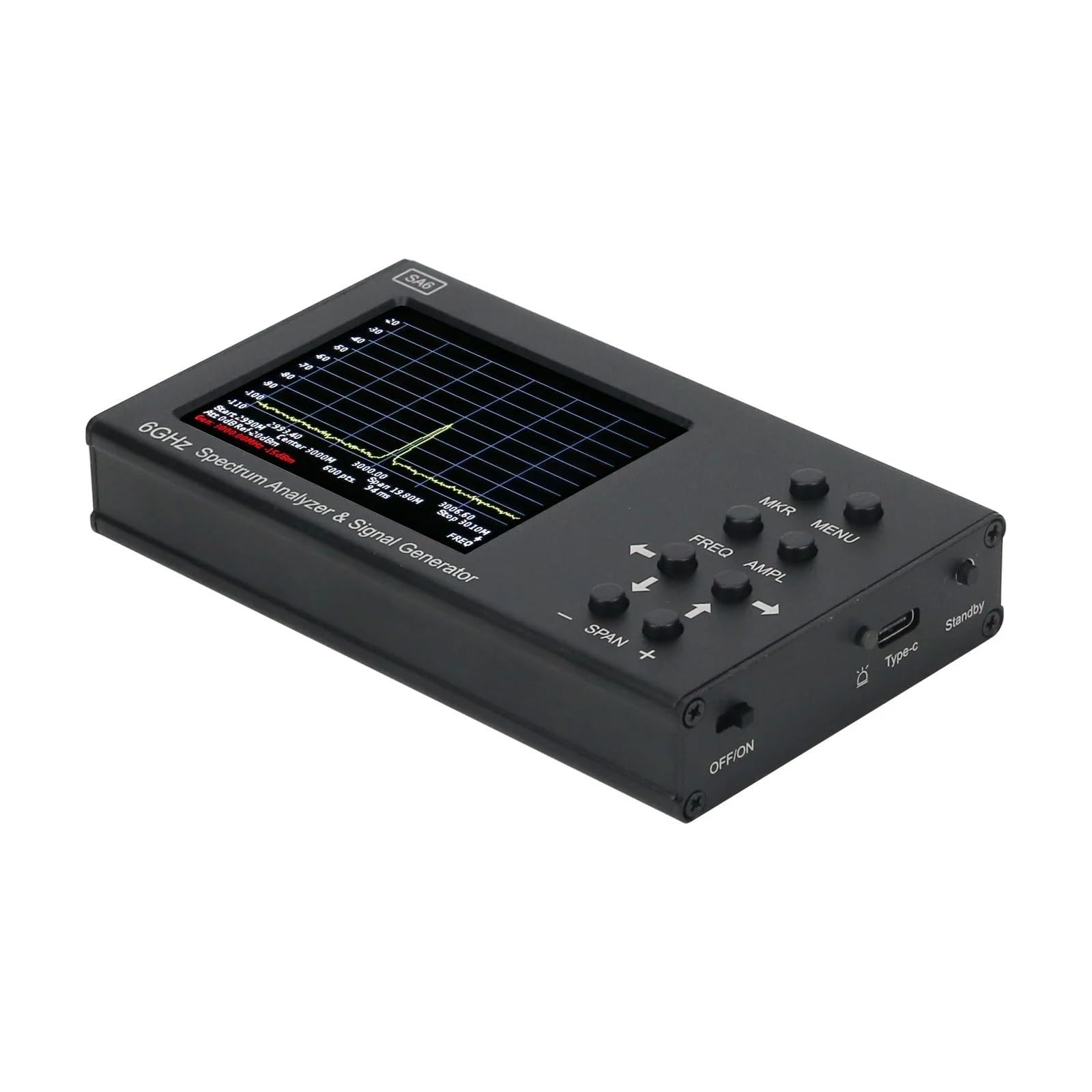 Netzwerkanalysator, SA6 6GHz Spektrumanalysator Signalgenerator Signalquelle Wi-Fi 2G 4G for LTE CDMA GSM Beidou GPR