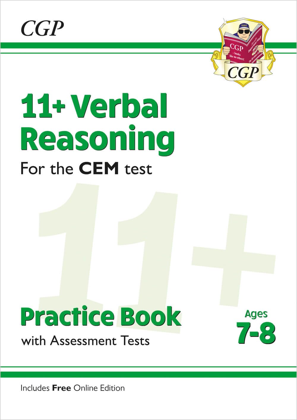 11+ CEM Verbal Reasoning Practice Book & Assessment Tests - Ages 7-8 (with Online Edition) Paperback – Big Book, 14 January 2019