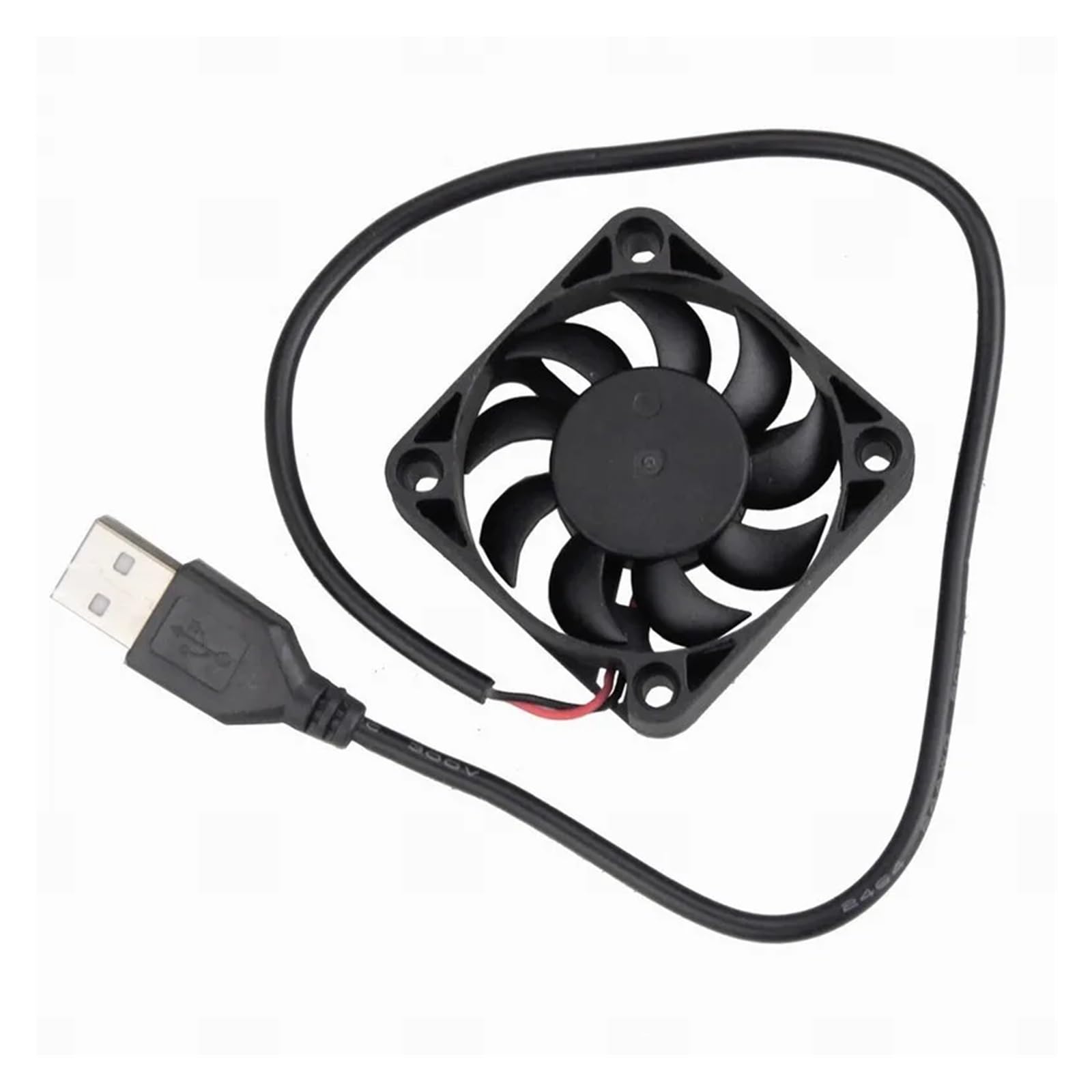 JJKKOZVQF 2 pcs 5V 5010s 5cm 50x50x10mm Brushless DC Computer CPU USB Connector Heat Sink Cooling Fan 50mm x 10mm
