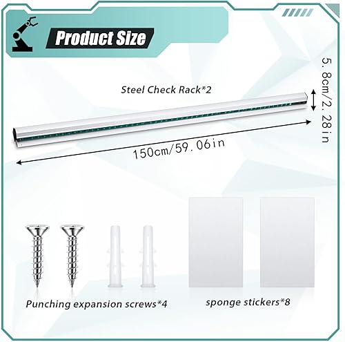 Vista 21 de Irenare Soporte para billetes para restaurantes de 36/48/60 pulgadas, soporte para pedidos de boletos, estante de exhibición para cocinas