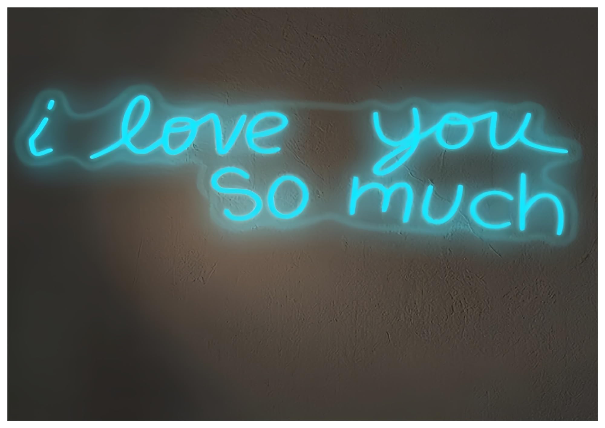 SHOUXI Sign Lamp I Love You So Much Neon Sign Wedding Decor Confession Atmosphere Art Sign 45cm(D)