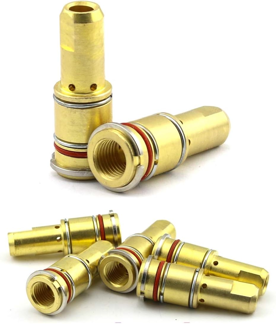 WeldingCity 5-pk Gas Diffuser 4635 Elliptical Consumables for 400-600A Bernard Q and S Series MIG Welding Guns