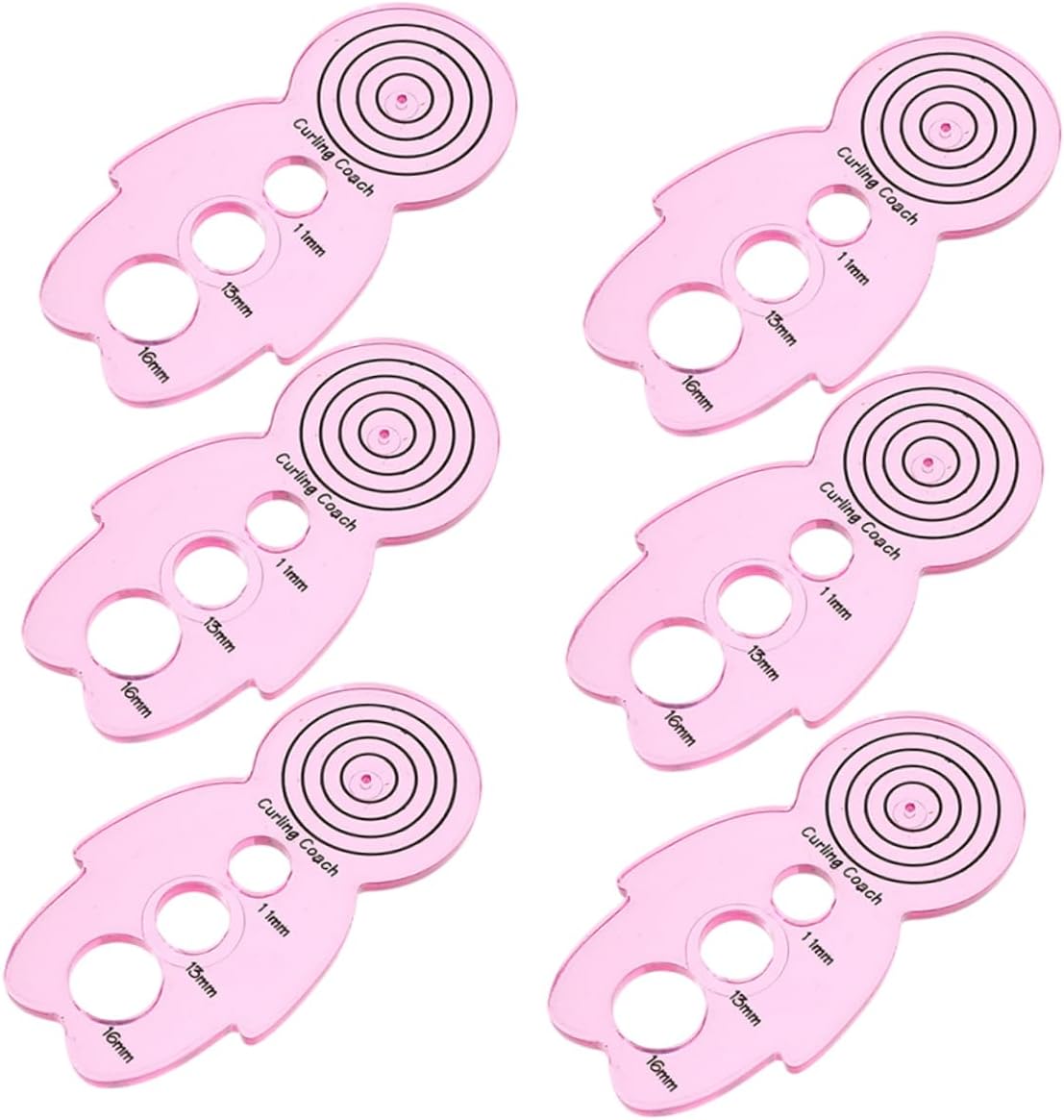 Anneome 6pcs Paper Quilling Tools Curlers Plastic Quilling Paper Storage DIY Curling Tool