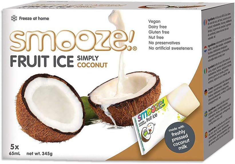 Smooze Ice Lollies - Simply Coconut, Pack of 3