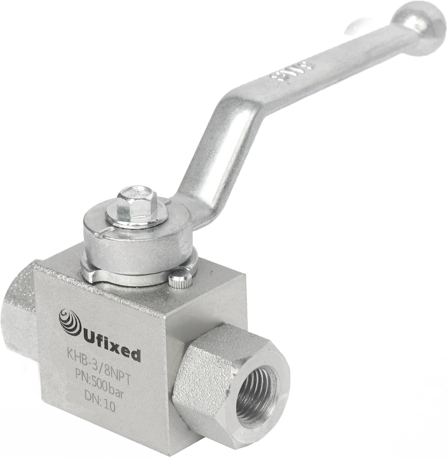 3/8" High Pressure Hydraulic Ball Valve Pressure Washer Ball Valve 7250 Psi 3/8 Inch Npt Dn10 Ball Valve With Handle Replacement