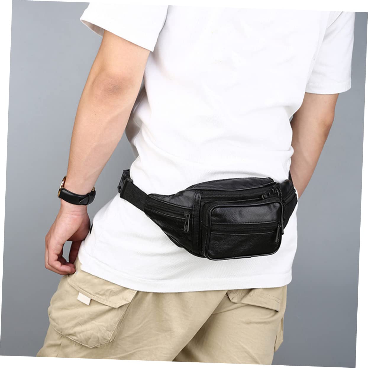BESPORTBLE De Ceinture En Cuir De Vache Pour Hommes 5 Pièces Pour Téléphone Portable Course À Pied