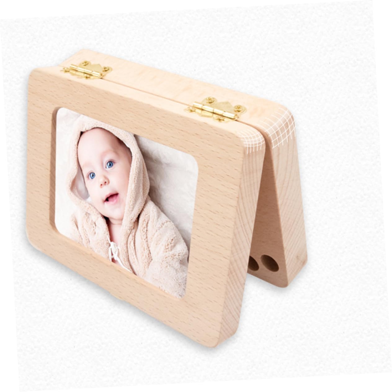TOYANDONA Caja De Bebé Lanugo Caja De Deciduos El Regalo Regalos Infantiles Regalos De Bebé Caja De Almacenamiento De De Niño Marcos De Fotos De Madera Recuerdo De