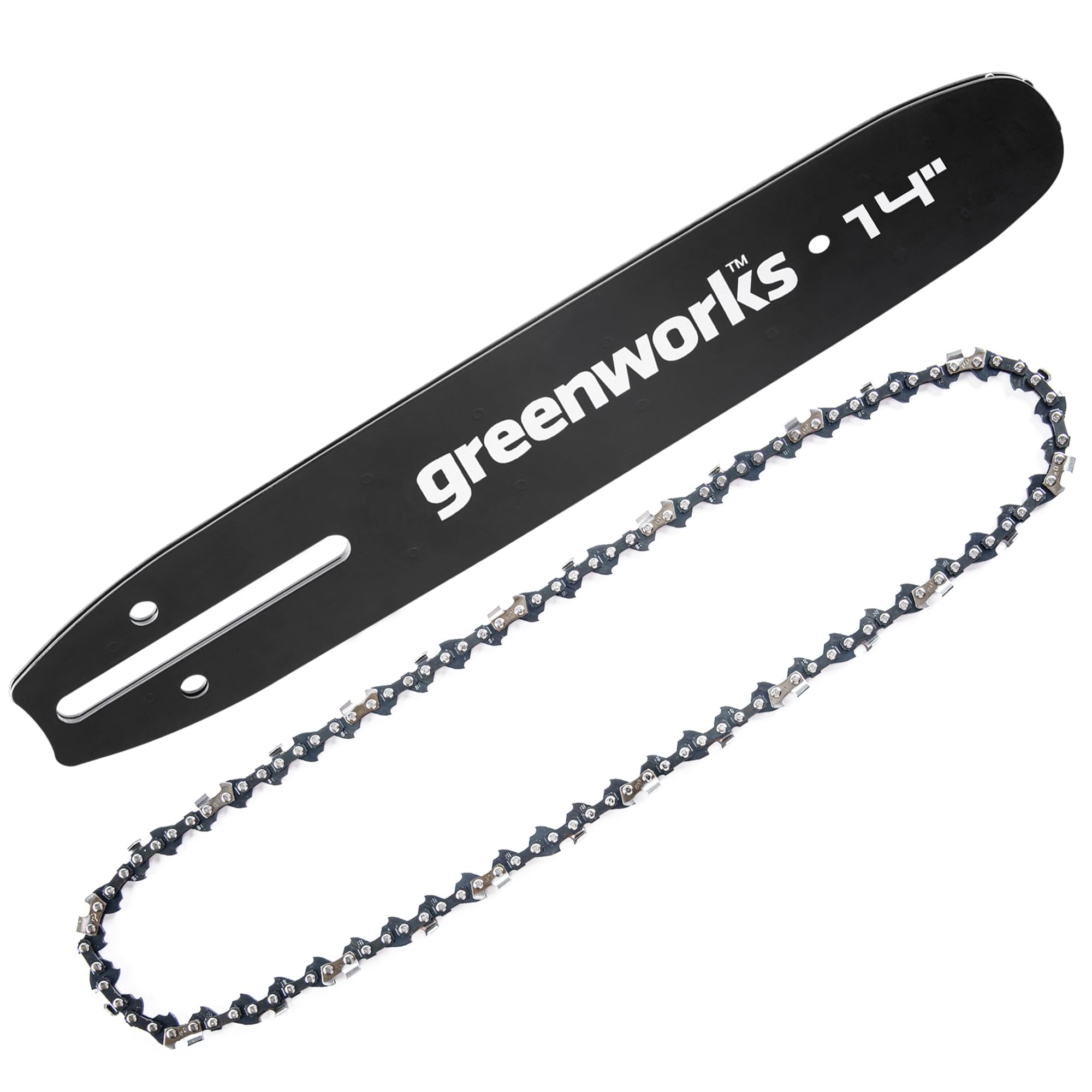 Greenworks Combo de barra de motosierra y cadena de repuesto de 14 pulgadas para 20222