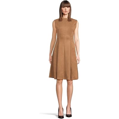 Платье Calvin Klein Sleeveless Zipper Suede Aline