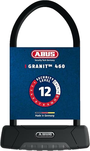 ABUS Granit Plus 470 - Cerradura en U, 11 pulgadas0.472 in, color negro