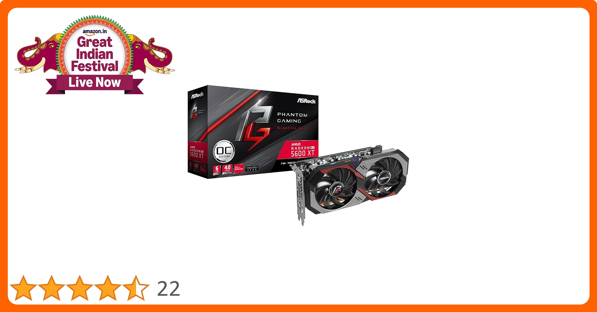 Amazon.in: Buy ASRock AMD Radeon RX5600XT Graphics Board