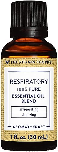 Mezcla de aceites esenciales respiratorios, aromaterapia vigorizante y vitalizante (1 onza líquida)