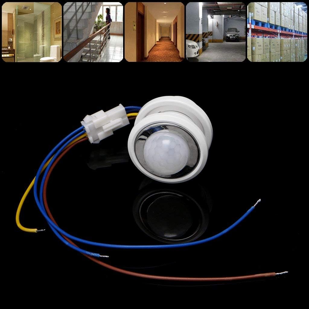 Bluejaye 110 Degree PIR Motion Sensor Light Switch with Adjustable Time Delay