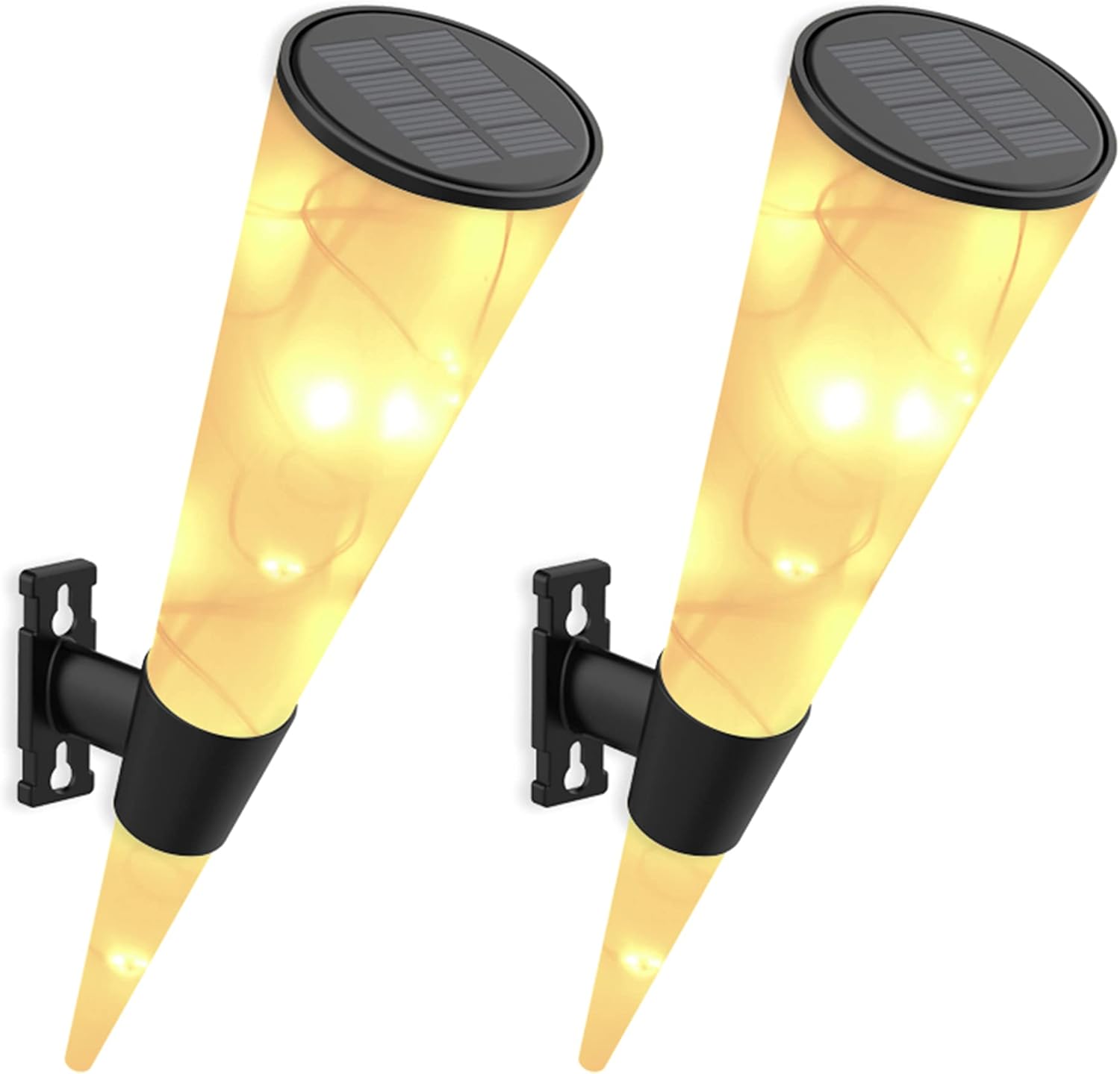NICLVY 2 piezas Lampara Solar Exterior Luz Led Jardin Farol Decorativa Lights Outdoor Garden