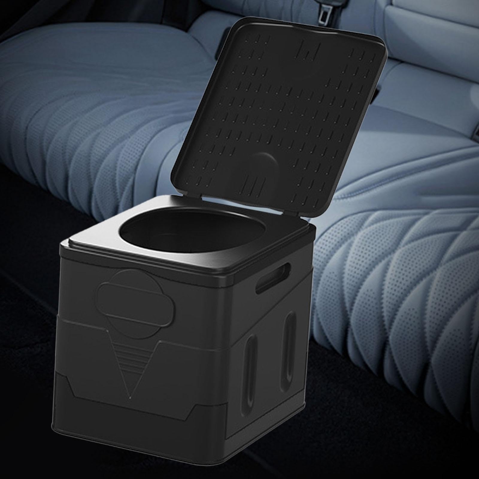 harayaa Inodoro Plegable para Acampar, Orinal para Adultos, con Cubierta, Duradero, Plegable, para Viajes en Coche, RV, Camping, Barco