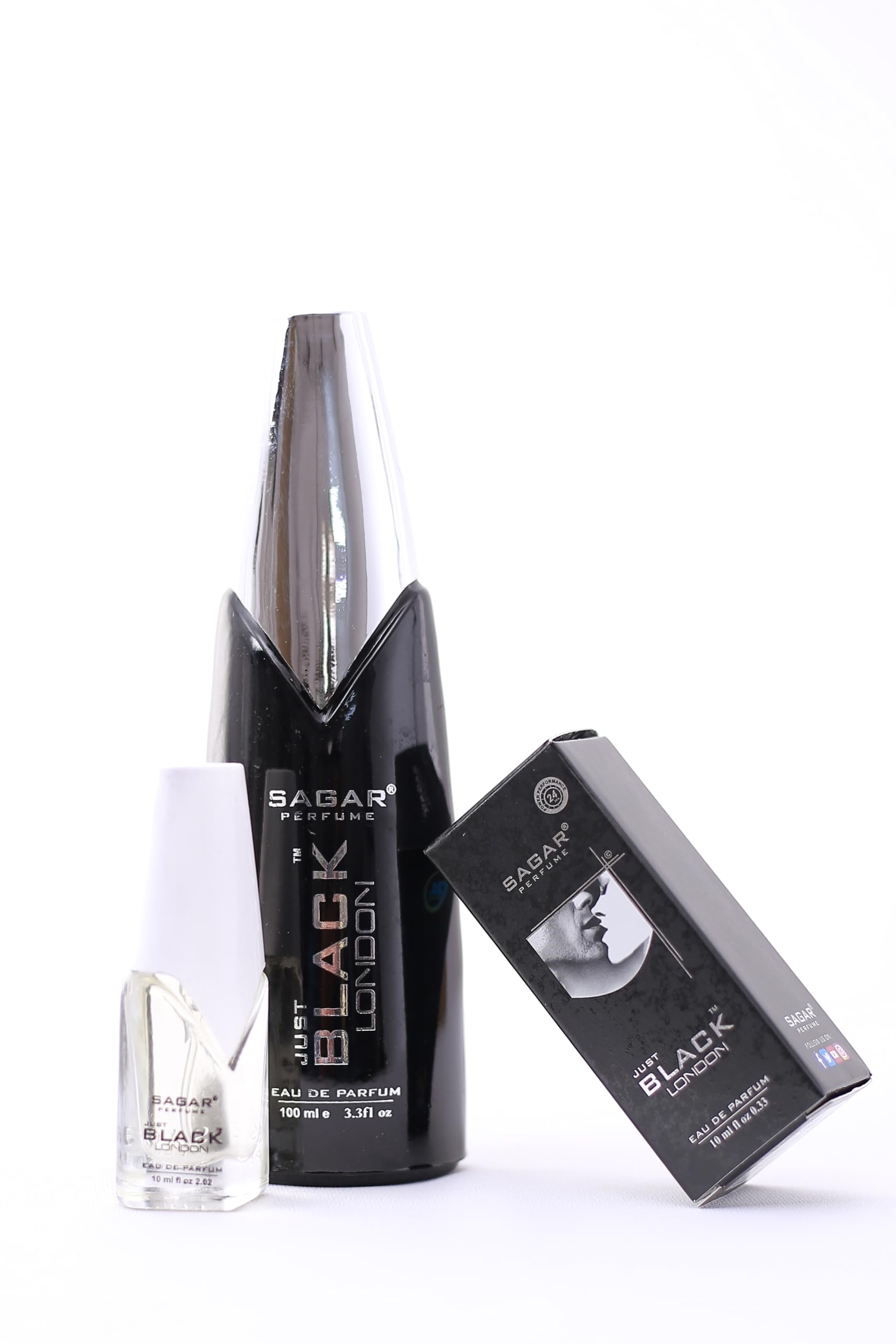 Feel The Fragrance Of Sagar Just Black London Perfume 100ml