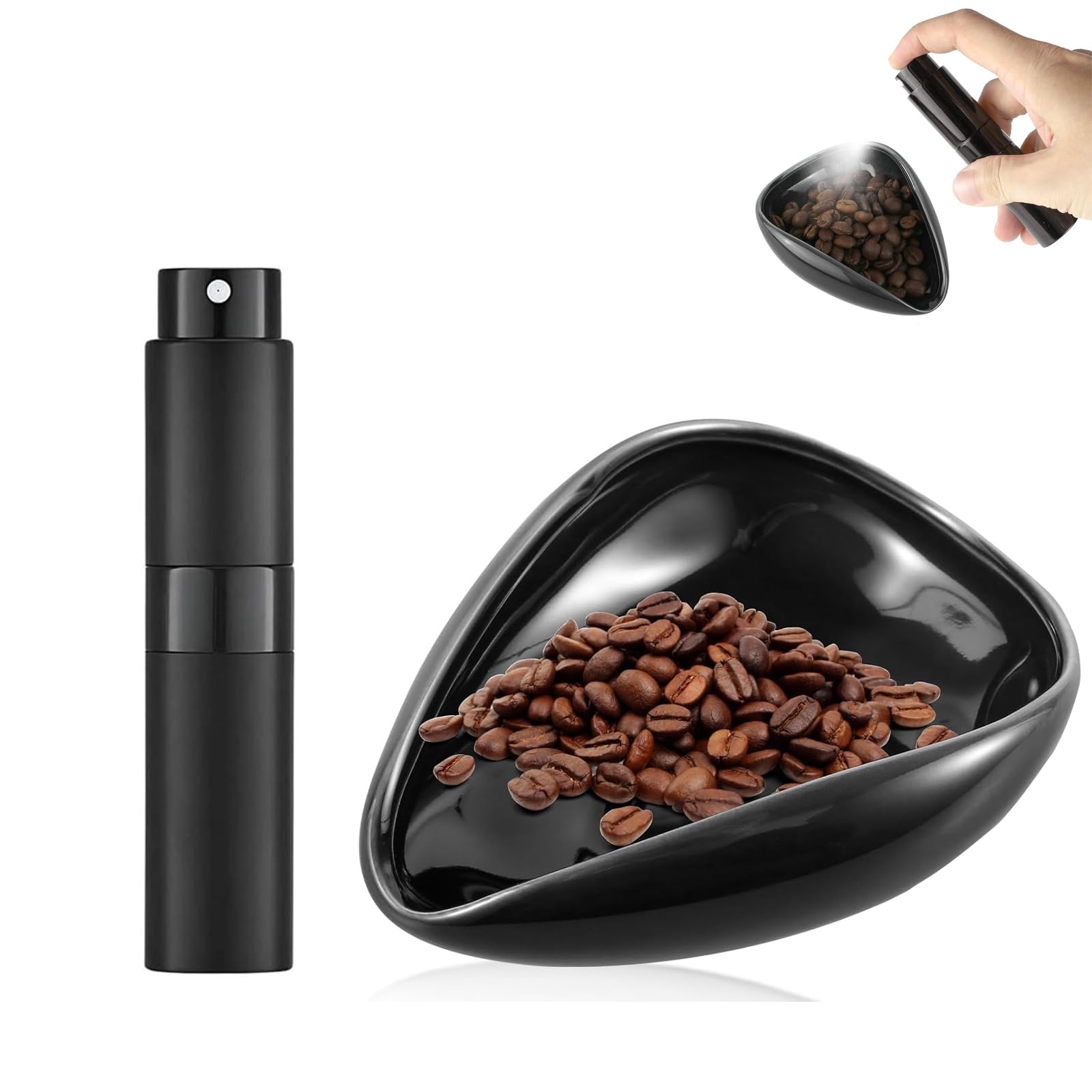 MisFun Set of Measuring Cups for Coffee Beans and Spray Bottle Rdt Professional Dosing Cup for Coffee Lovers