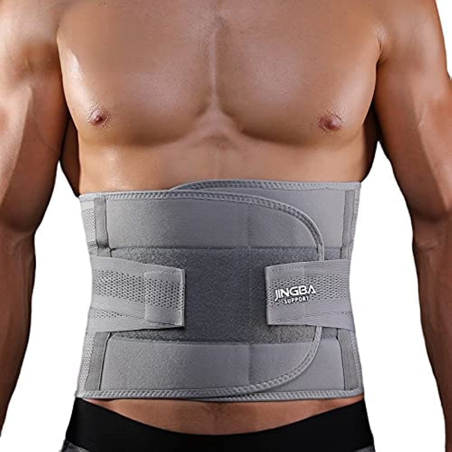 Back Brace,Lumbar Support for Back uncomfortable Relief, Herniated Disc, Sciatica, Scoliosis-Breathable Material Design with Hot & Cold Gel Pack for Men & Women (L)