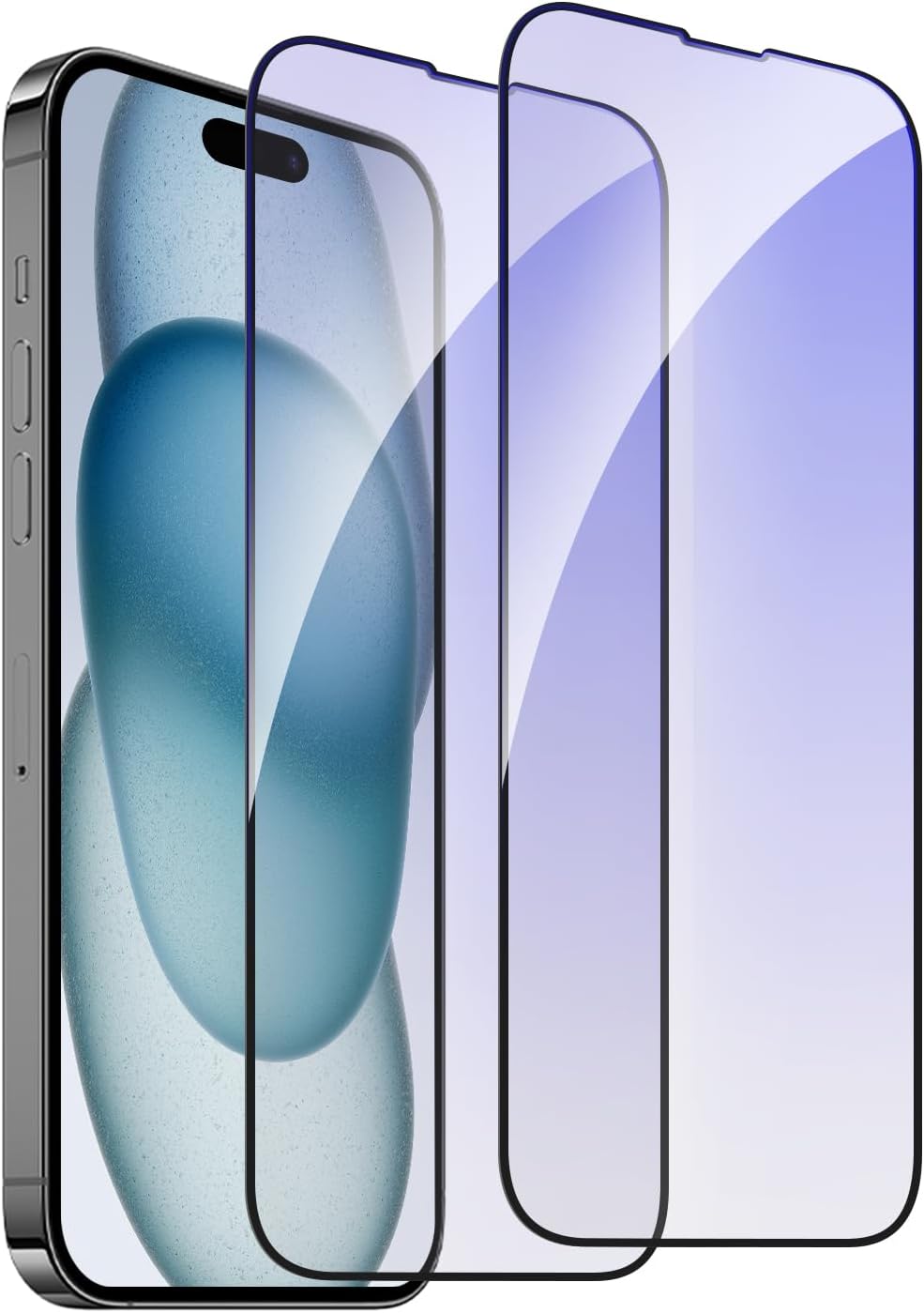 ZUSLAB Screen Protector Compatible with Apple iPhone 15 Plus 6.7 Inches 2023,【Anti Blue Light】 Tempered Glass Film,【2 Pack】【Full Coverage】 Easy Installation Anti-Scratch 9H HD Filter Cover ZUSLAB Screen Protector Compatible with Apple iPhone 15 Plus 6.7 Inches 2023,【Anti Blue Light】 Tempered Glass Film,【2 Pack】【Full Coverage】 Easy Installation Anti-Scratch 9H HD Filter Cover