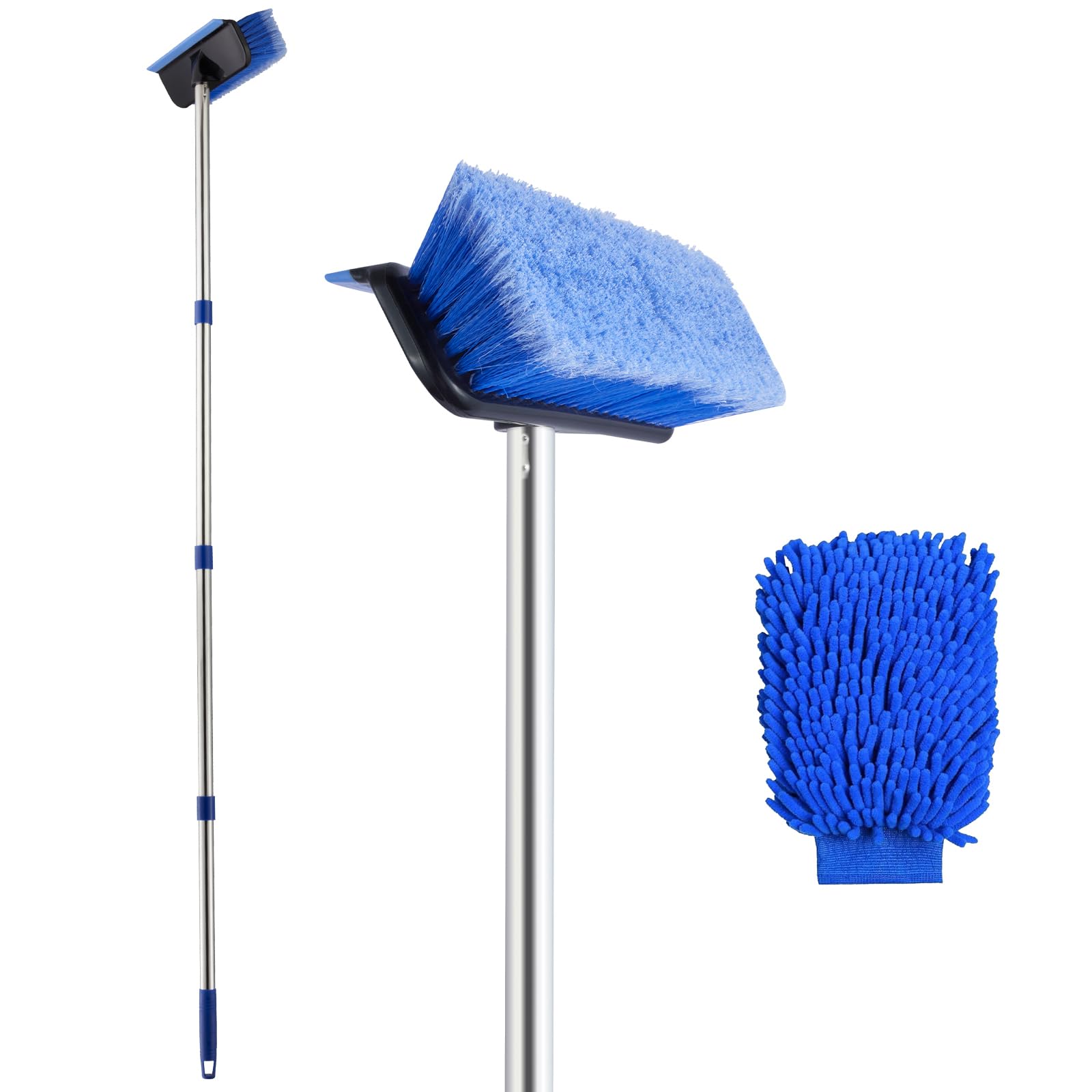 Brosse de lavage de voiture kit de nettoyage avec raclette pour camion et bateau