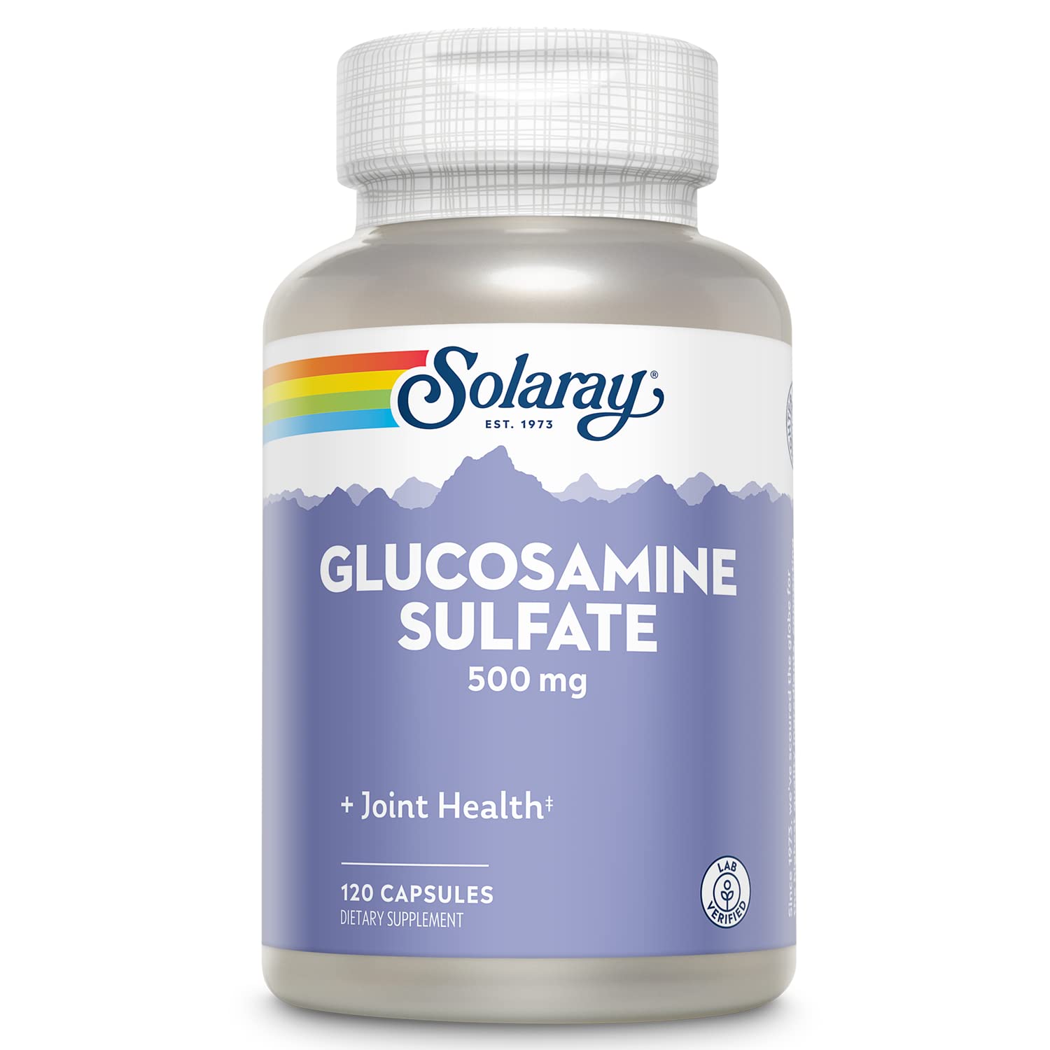 SOLARAY Glucosamine Sulfate 500 mg | Healthy Joint Flexibility & Resiliency Support (60 Serv, 120 CT) 120 Count (Pack of 1)