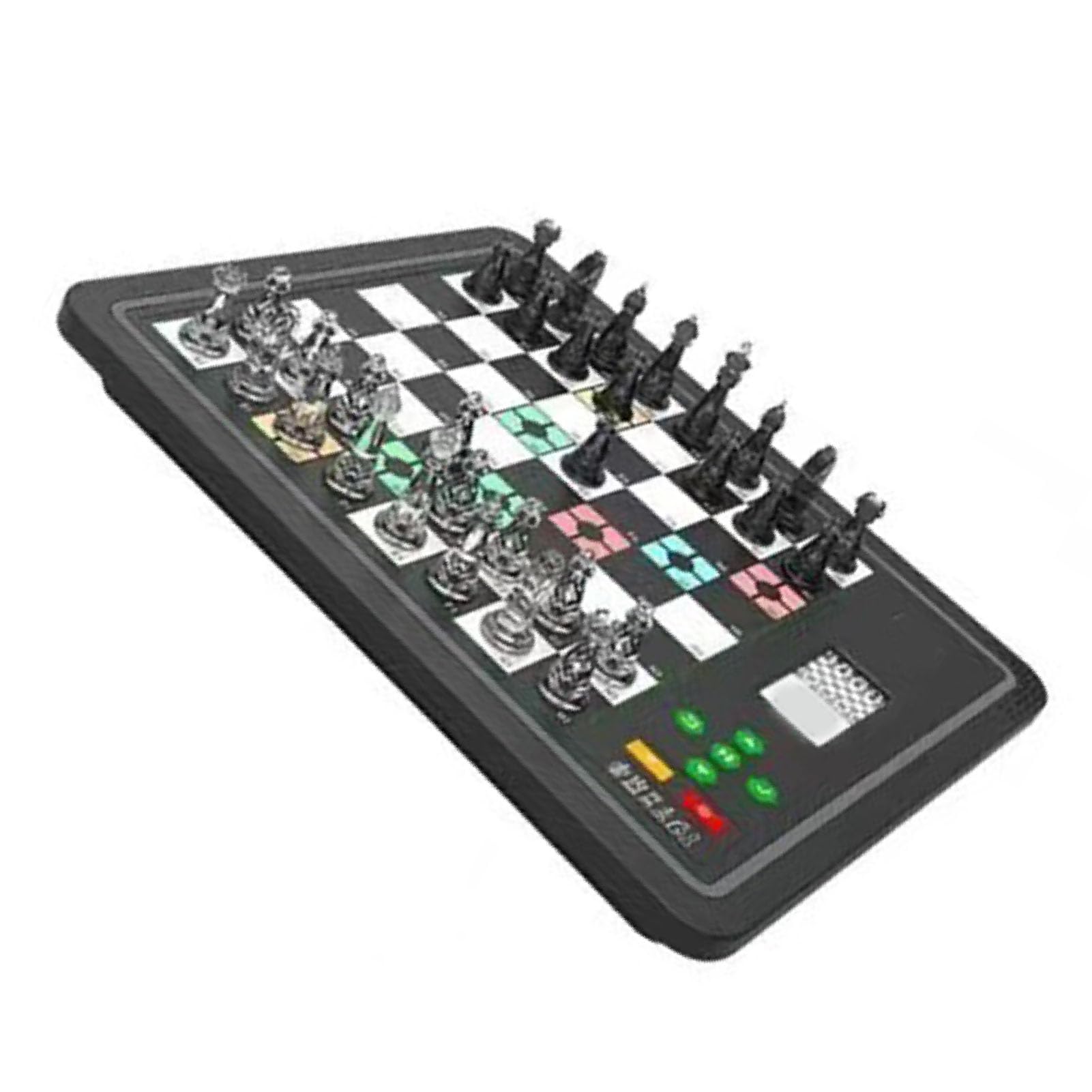 Elektronisches Schach, Computer-Schachbrett mit KI-Gegner, Elektronisches Schachspiel, 3 Spielmodi, Magnetisches Computer-Schachspiel, Computer-Schachspiel, Elektronisches (Black)