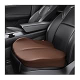 Car Seat Cushion, Comfort Memory Foam Car Cushion, Non-Slip Auto Booster Seat Cushion for Improve Driving Vision, Suitable for Vehicles Trucks SUVs Car Accessories (Coffee)