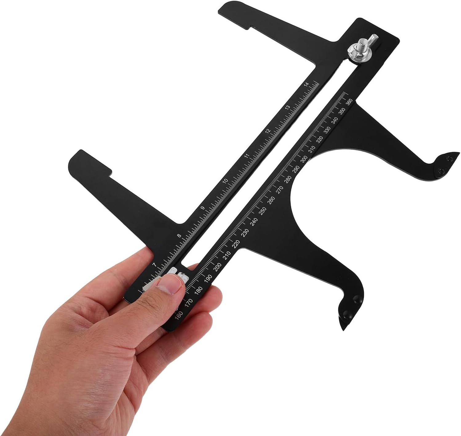 CALLARON Brake Adjustment Tool and Brake Drum Measuring Gauge Automotive Black Steel with 6.5-14.25 Inch Range for Semi and Commercial Vehicle