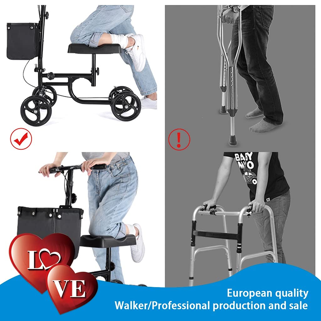 Amazon.co.jp: ニースクーター、全地形ショック折りたたみ式ニー