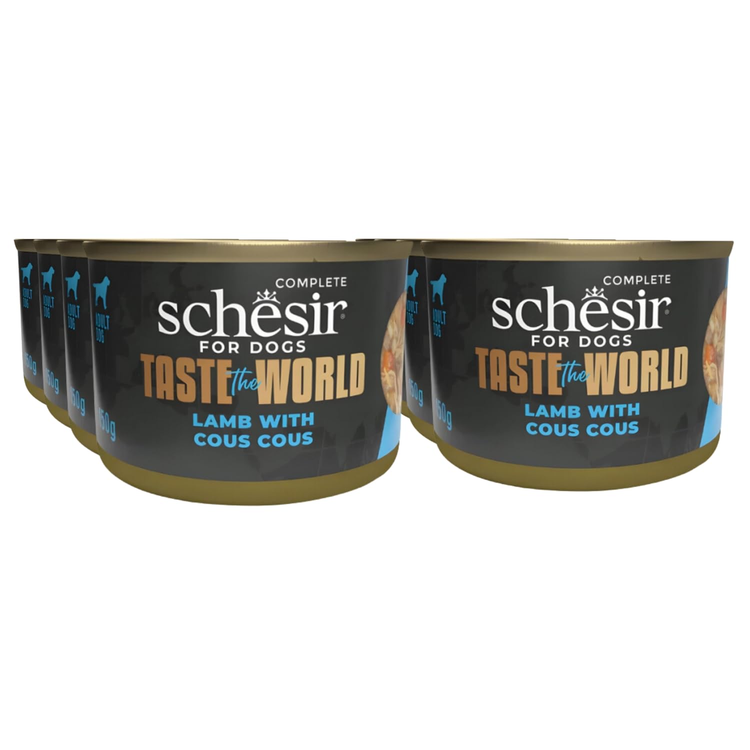 Taste The World Complete & Balanced Wet Food For Adult Dogs Lamb With Cous Cous 150g x 8 Pack