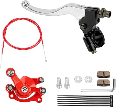 7/8" 22mm Mini Bike Brake Lever and Mini Bike Brake Caliper Compatible for Coleman CT100U Baja Doodle Bug Motovox MBX10 47cc 49cc Mini Pocket & Dirt Bikes, Includes 155cm Brake Cable