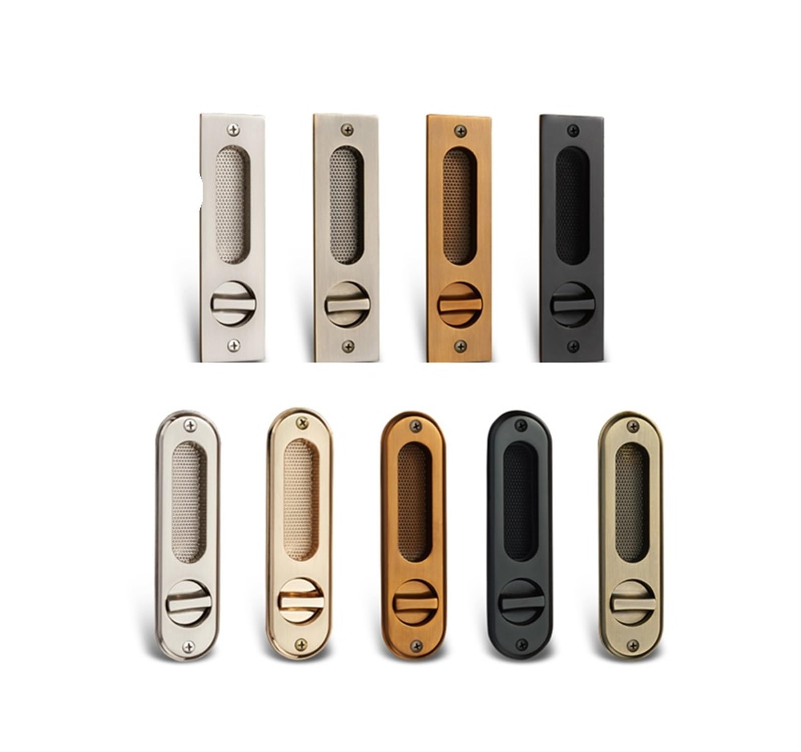 Cerradura de embutir silenciosa para puerta corredera de madera de interior