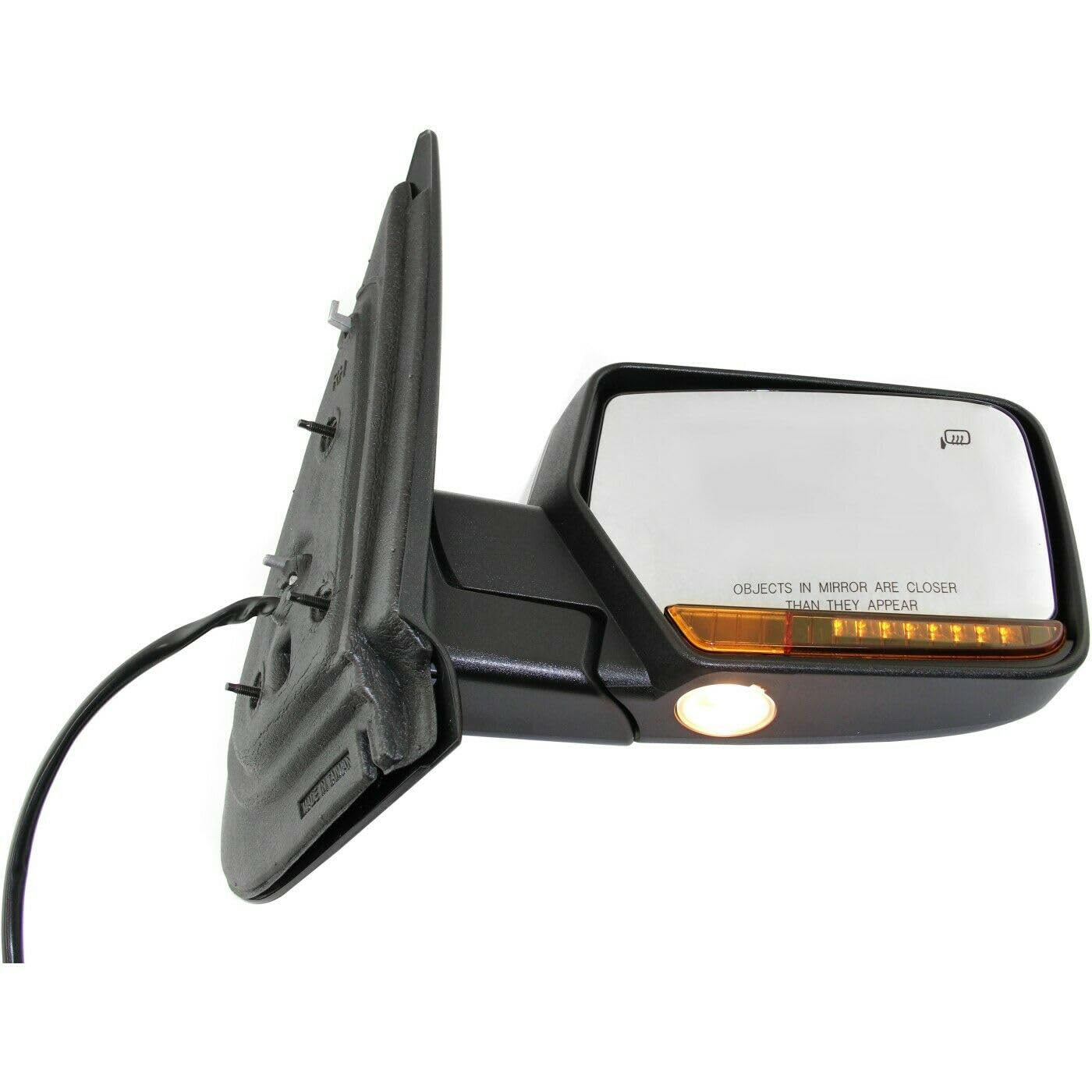 Amazon.com: Anlrhito 1pc Right Passenger Side Chrome Power Heated 