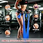 Resistance Bands, 5 Pcs Exercise Bands for Women Men, Elastic Workout Bands for Pilates, Physical Therapy, Strength Training, Yoga, Home, Gym