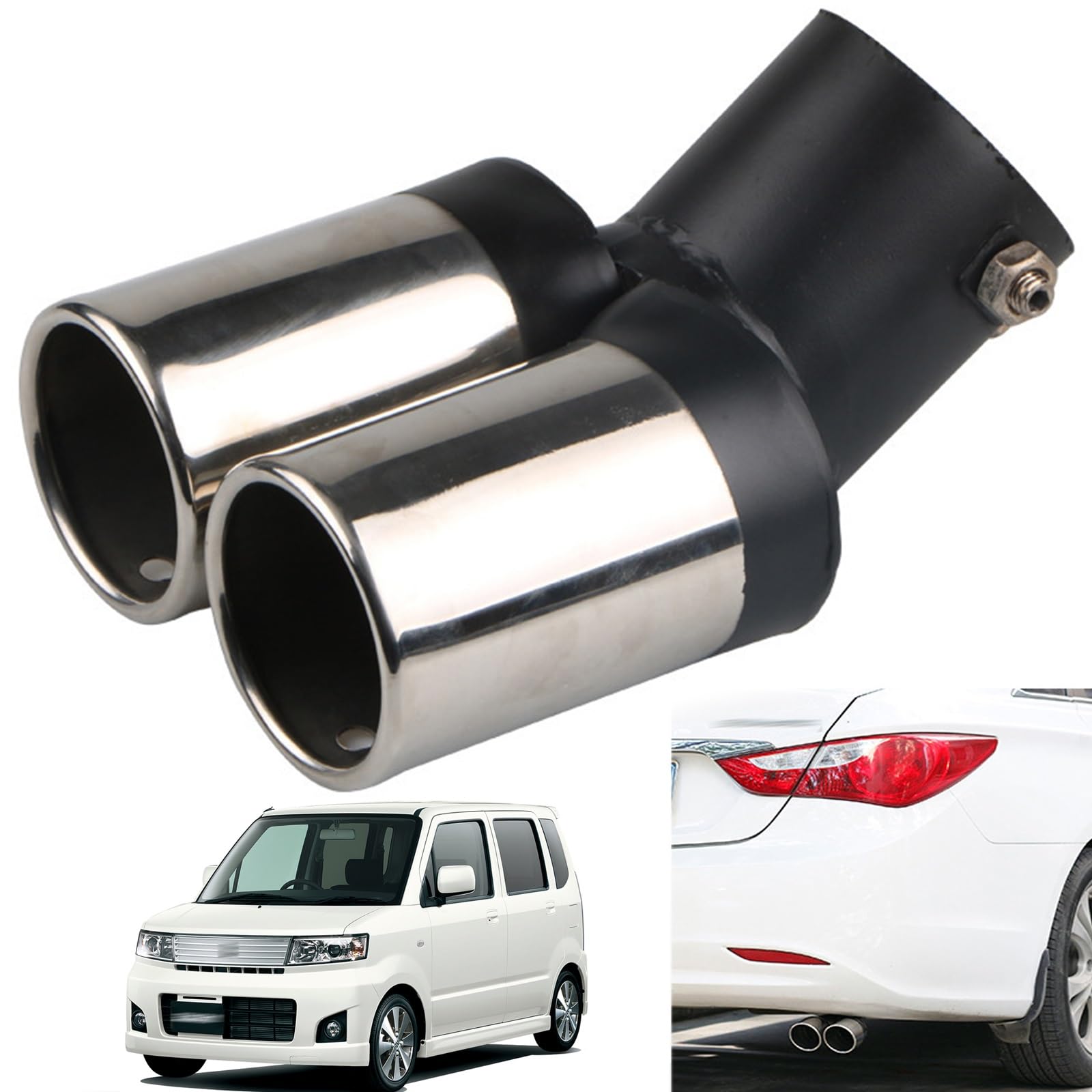 MH85S MH23SワゴンR(NA)HE33Sラパン用砲弾型マフラーカッター MH85S MH23SワゴンR(NA)HE33Sラパン用砲弾型マフラーカッター