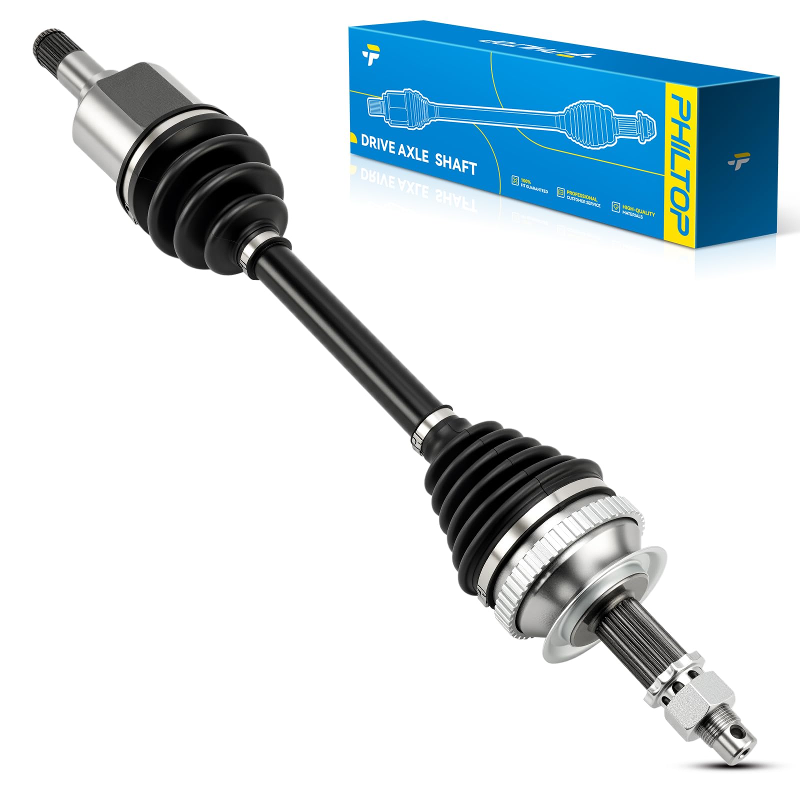 PHILTOP Front Left CV Axle Shaft Assembly for Dodge Grand Caravan 1996-2007, Chrysler Town & Country 1996-2007, Dodge Caravan 1996-2007, Chrysler Voyager 2000-2003, 66-3109 CV Axle Shafts