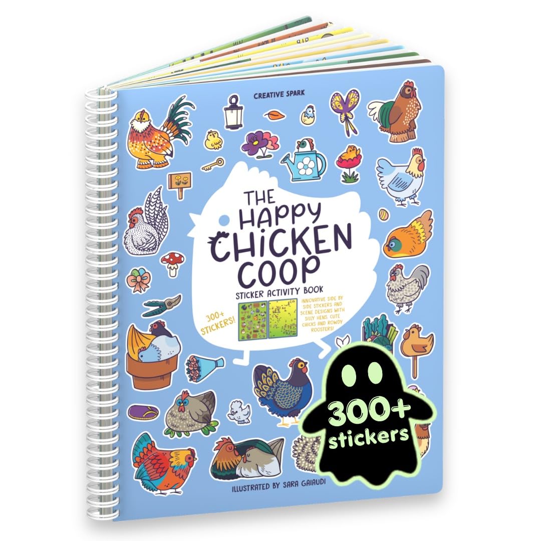 Cupkin Happy Chickens Coloring &amp; Sticker Activity Book | 300+ Stickers