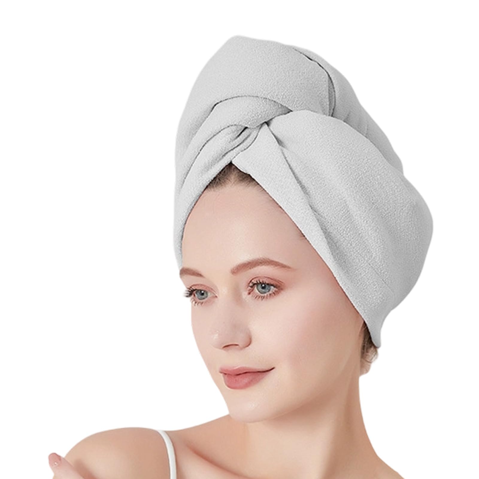 Snorvixre Absorbent Microfiber Hair Towel Wrap for Fast Drying Gentle Care Soft Hair Drying Towel