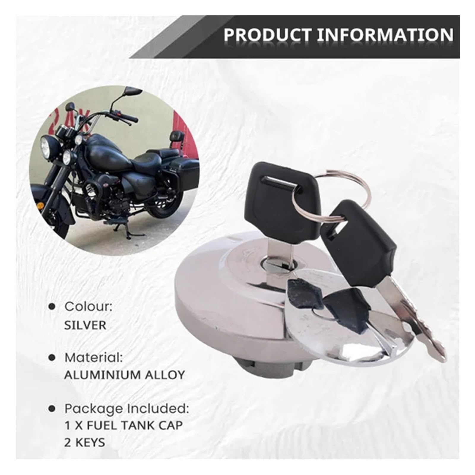 Tapa Combustible Tapa Tanque Combustible Moto para Hond&a Shadow Rebel