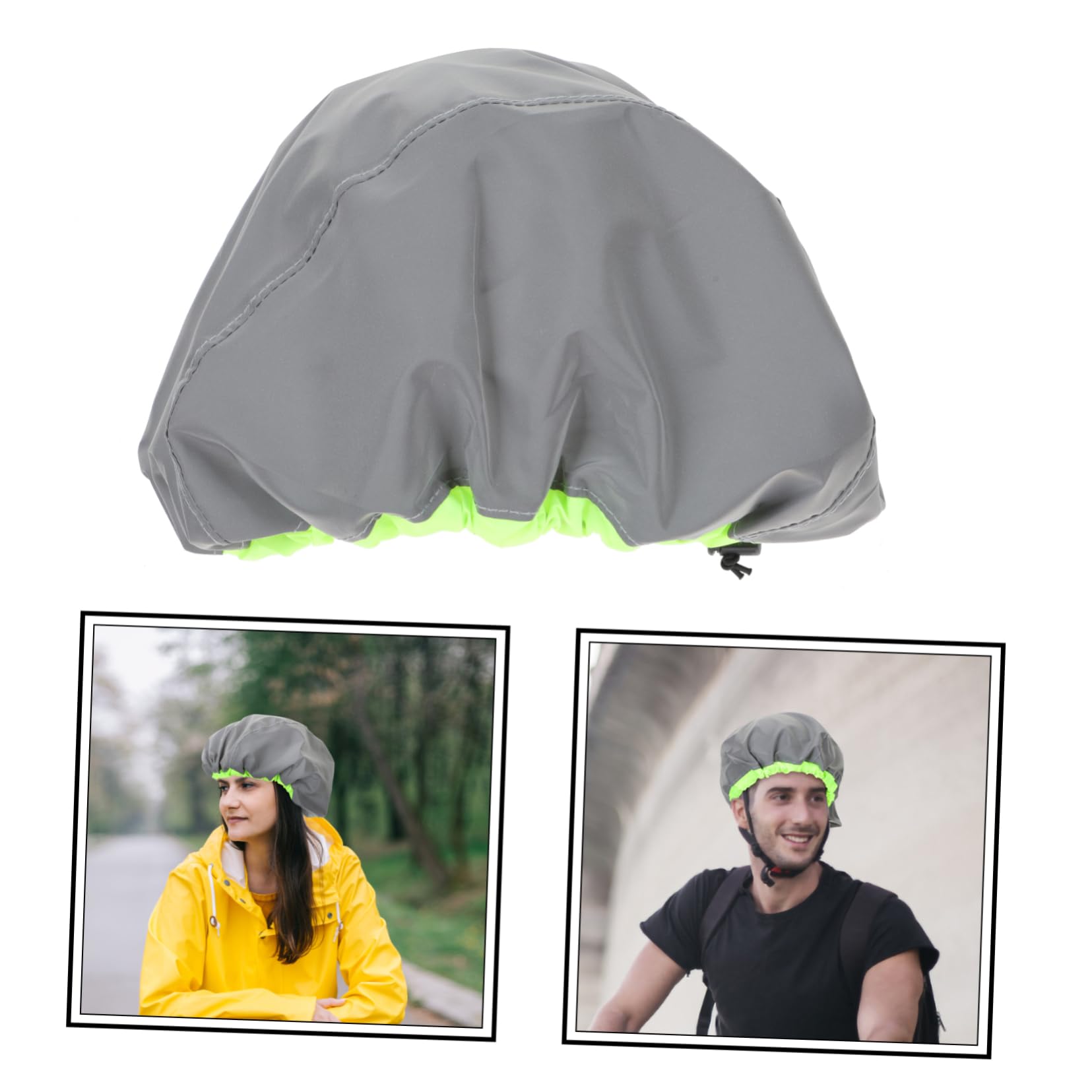 BESPORTBLE Cubierta de Casco de Bicicleta Casco Impermeable Soporte de Pared joyería portátil Soporte de Sello Protectores Manga de Reflectante Manga Protectora del Nylon