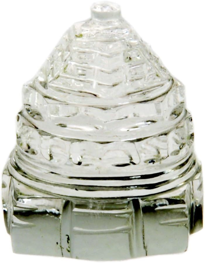 Sovam International Shree Yantra On Clear Crystal Gemstone