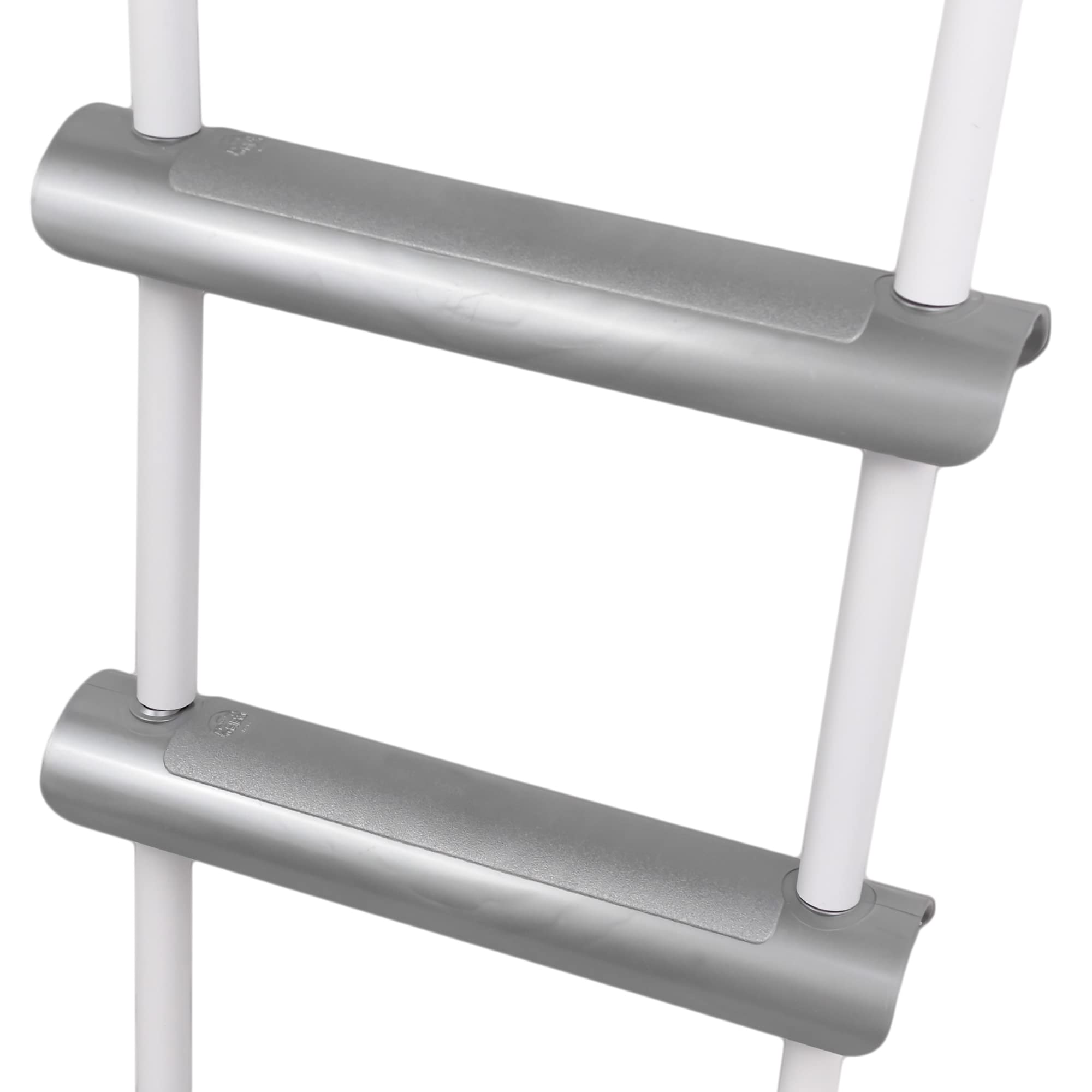 GATE14® Échelle en Corde, échelle de Bateau avec 4 marches en Plastique 106 x 30 cm