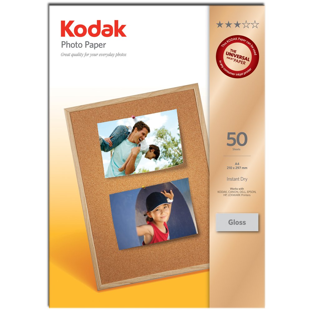 Kodak 3937190 Jetstream Photopaper HIGH Gloss 50 A4 21 x 29,7 cm (A4) Carta fotografica
