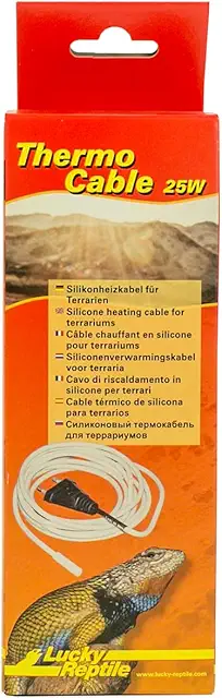 Cable Calefactor Terrario Lucky Reptile 25W - 4,8m Silicona Impermeable
